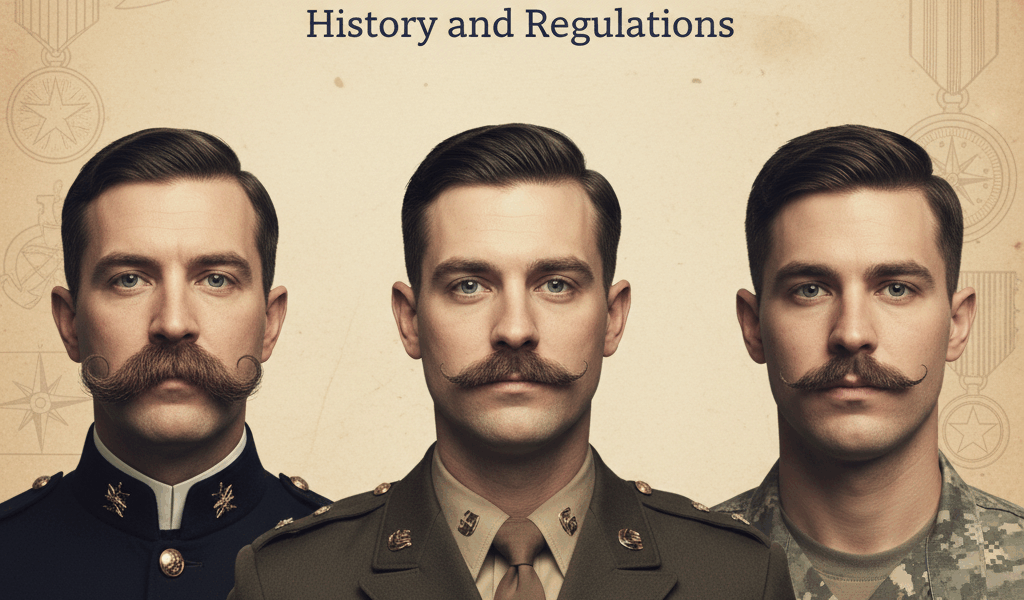 Professional blog header image for article titled: The Art of the Military Mustache: History and Reg