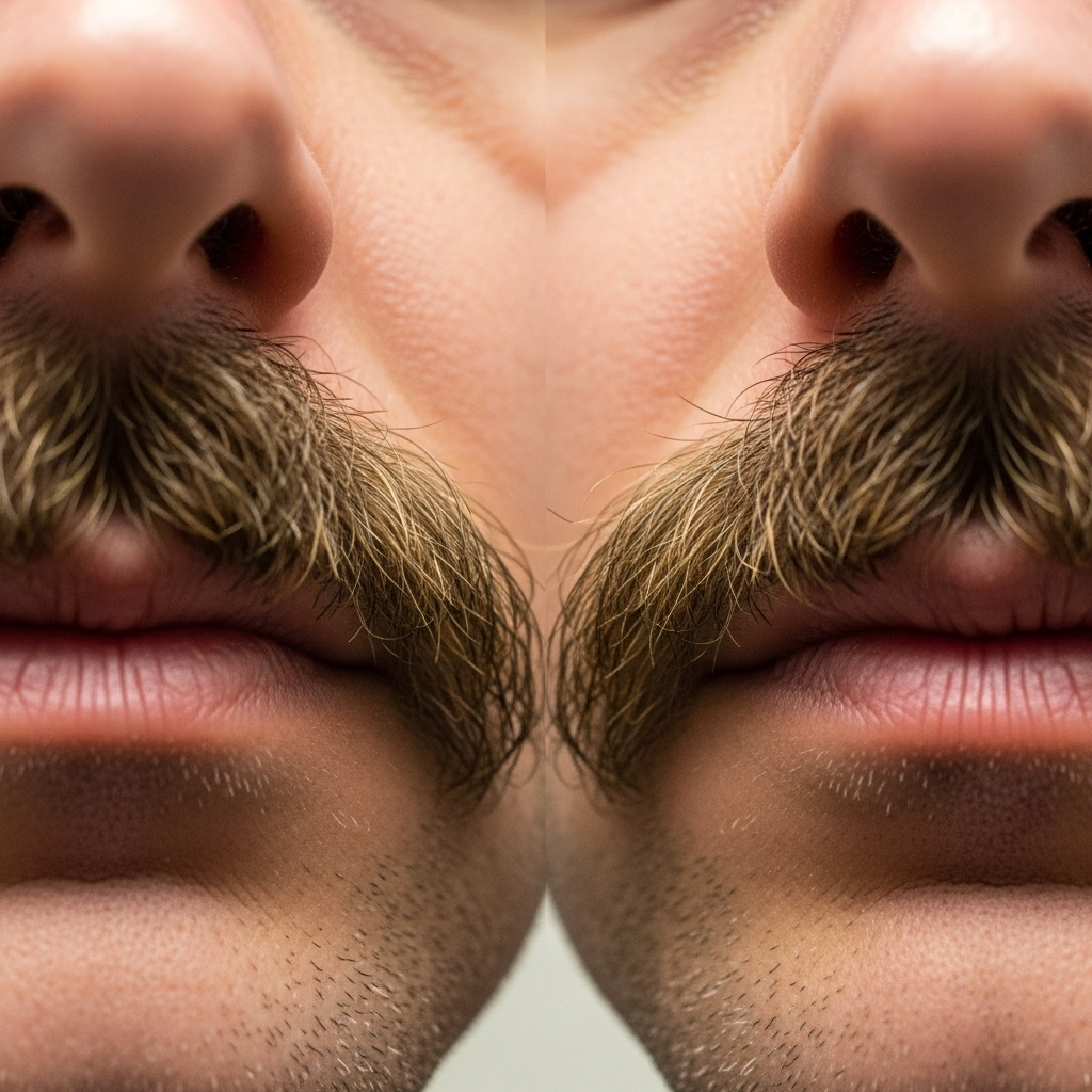 Military Mustache Too Patchy on One Side Fix