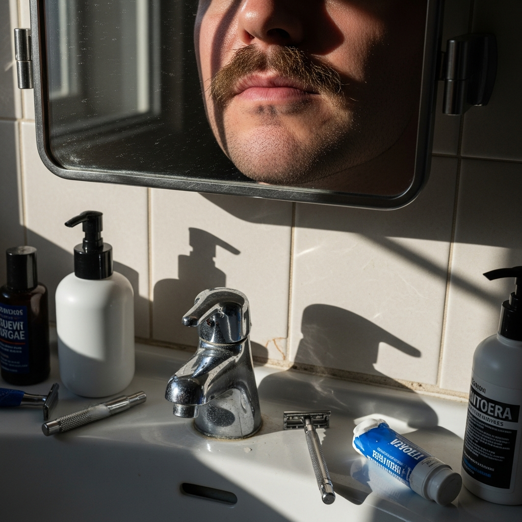 Military Mustache Not Growing In Thick Enough