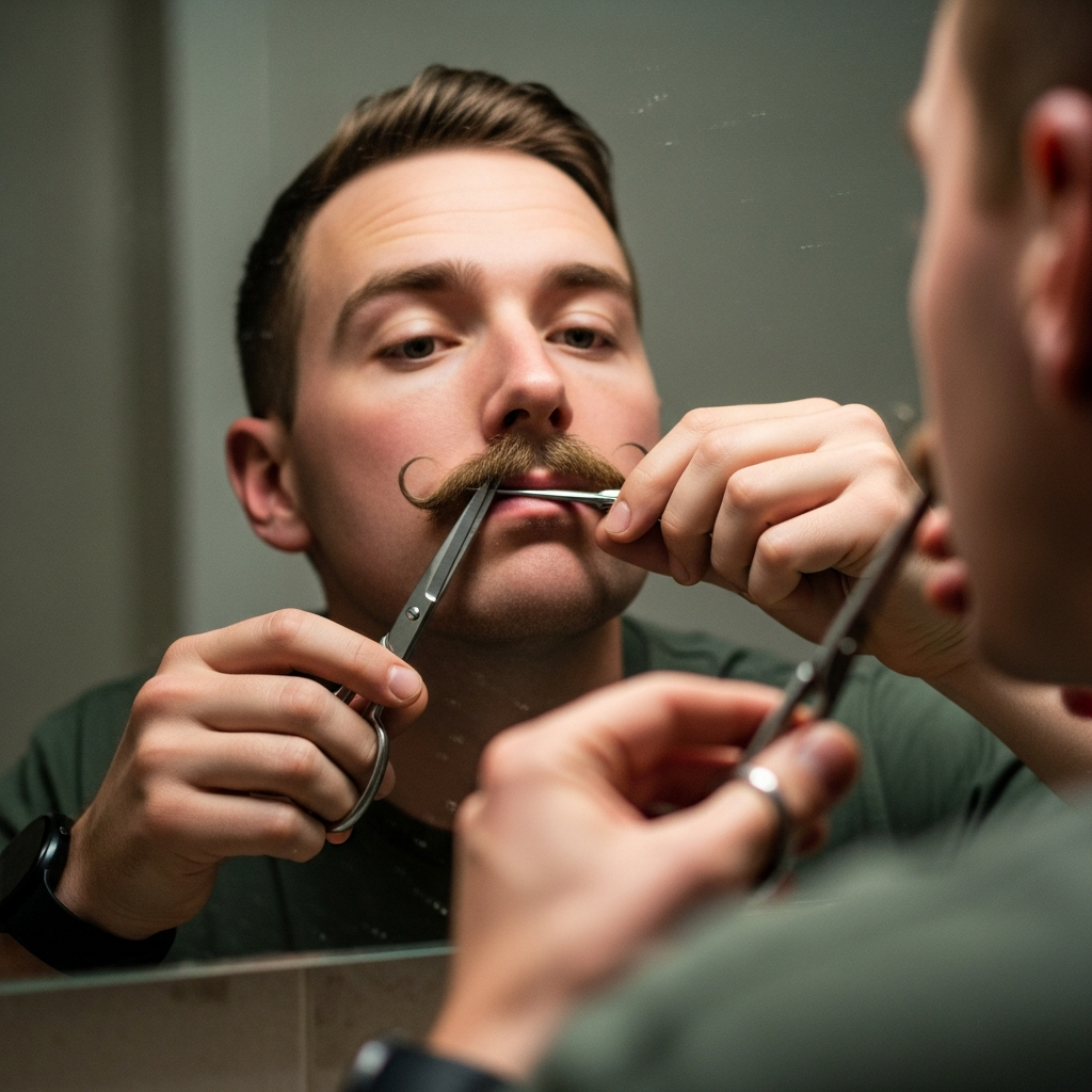 How to Trim a Military Mustache Without Messing It Up