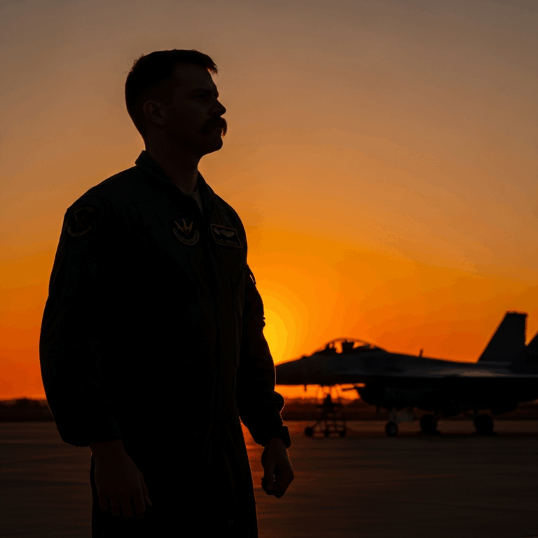 a single male air force pilot with a thick mustache standing 20260410 074623