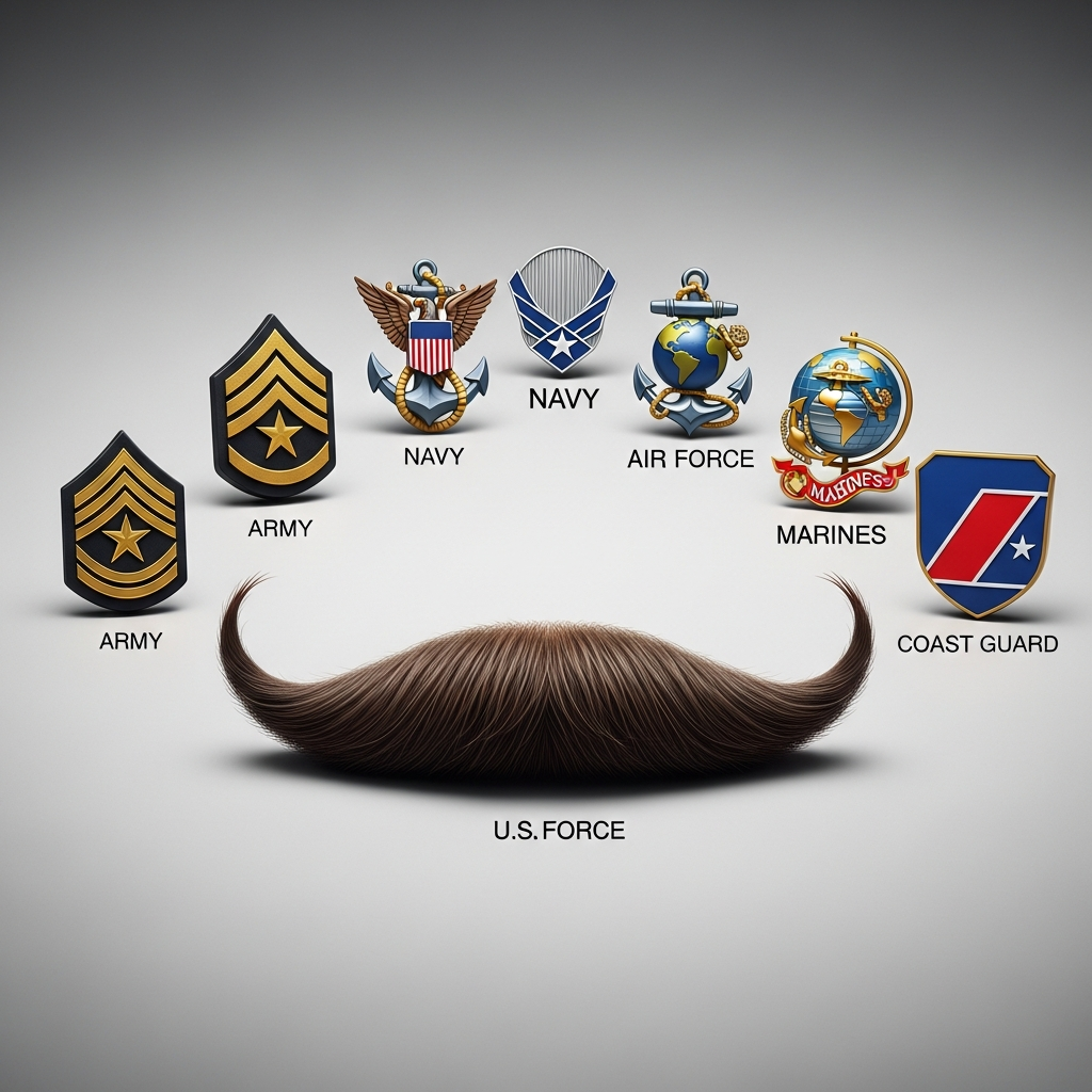 Military Mustache Regulations — Every Branch Compared