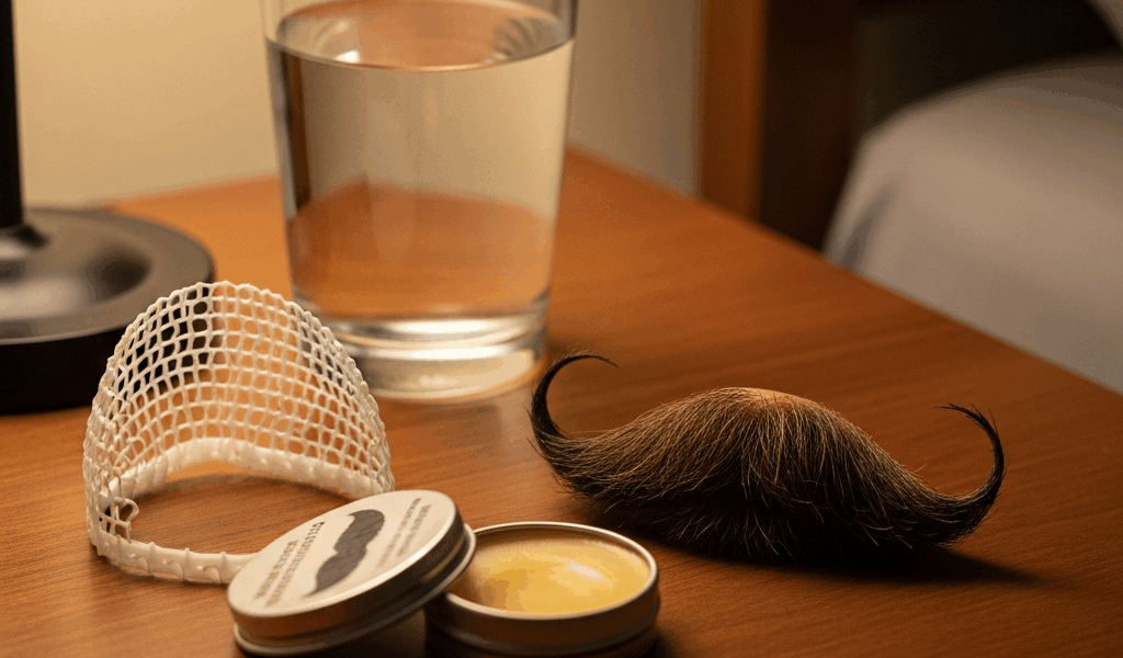 Military Mustache Losing Shape After Sleeping Fix