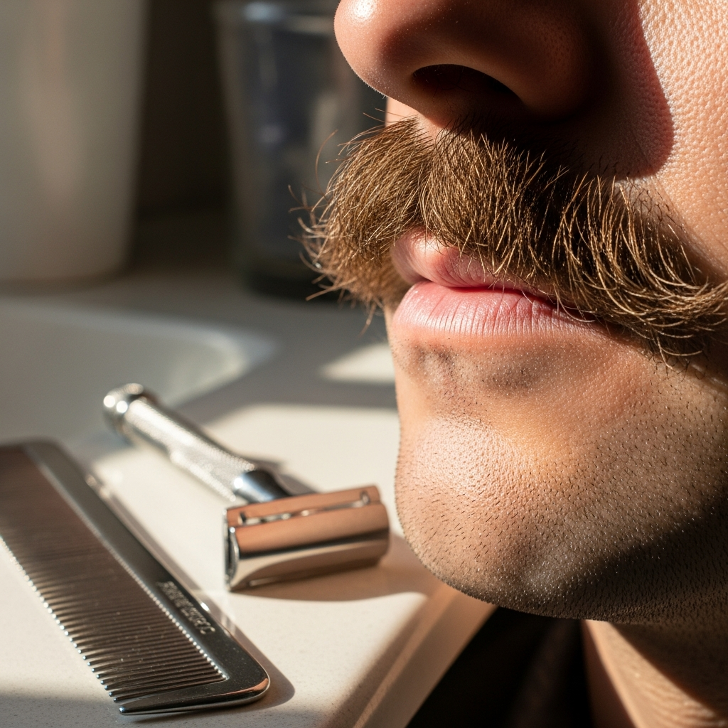 Military Mustache Stache Lines After Shaving How to Prevent